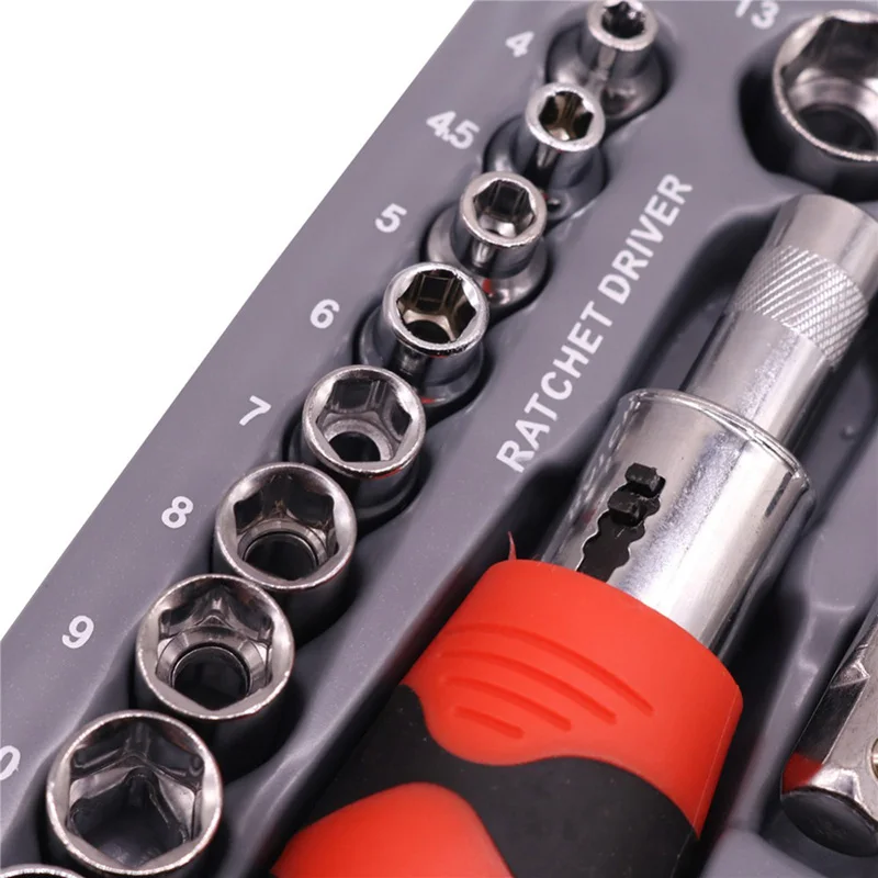 Набор инструментов короткая ручка 45 шт./компл. Отвертка передвижная втулка для