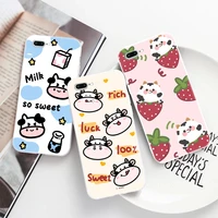 baby cow cute phone cases for iphone 12 11 pro max mini x xs xr for apple 11 12 pro max 8 7 6s 6 plus se 2020 soft funda coque