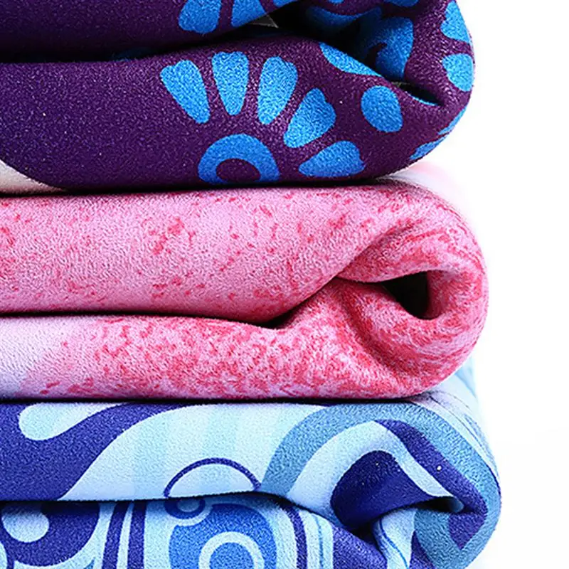 Замшевый коврик для занятий йогой натуральный нескользящий похудения фитнеса