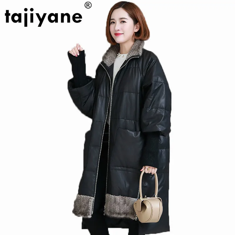 Real Fur Coat Genuine Leather Jacket Sheepskin Autumn Winter Jackt Women Clothes 2020 Korean Mink Down Coats ZT1438 | Женская одежда