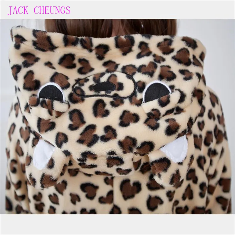 Кигуруми Леопард косплей кустум пижамы мультфильм Животные костюм комбинезоны