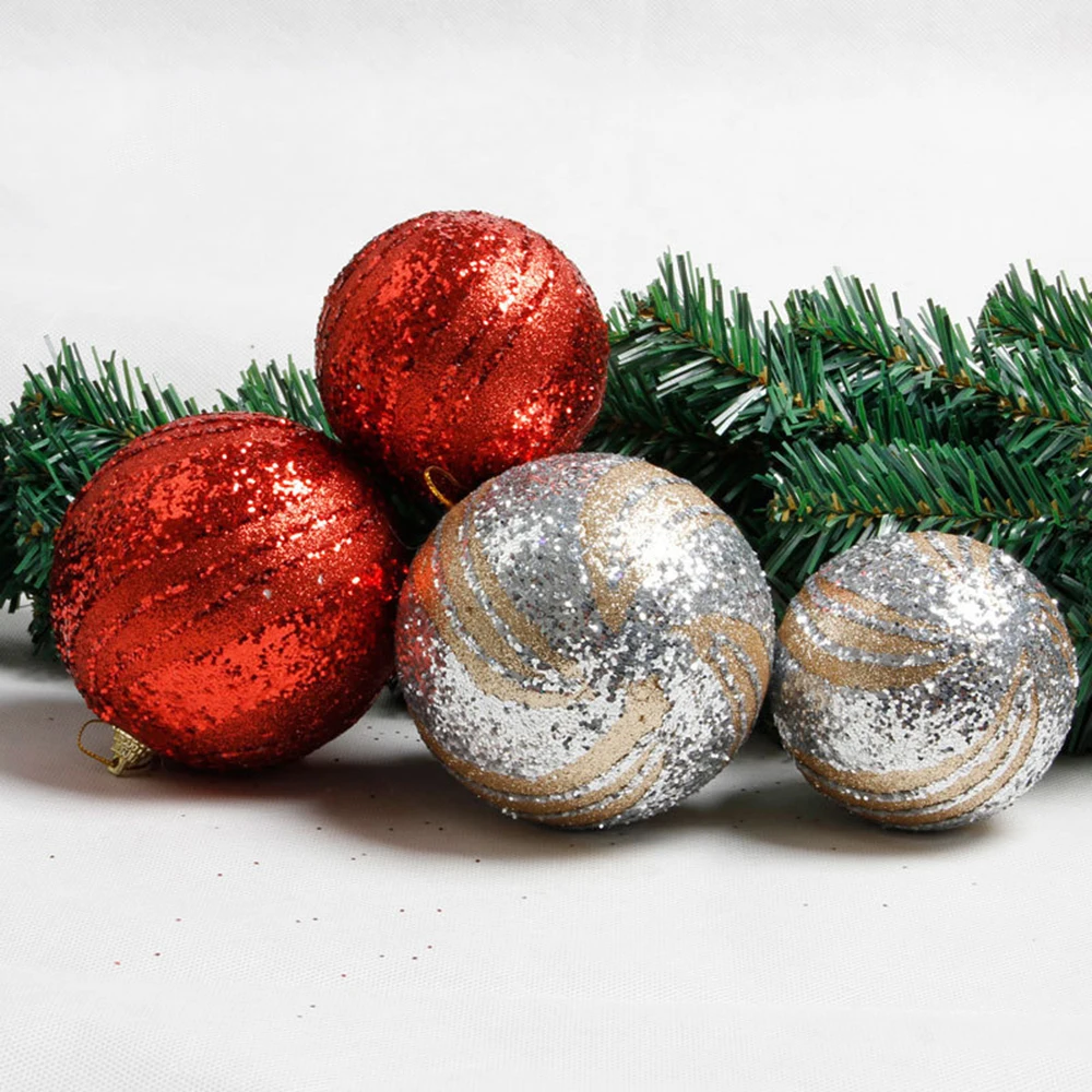 1 шт Блестящий 10 см Снежинка пузырьковый Рождественский шар Рождественская сцена