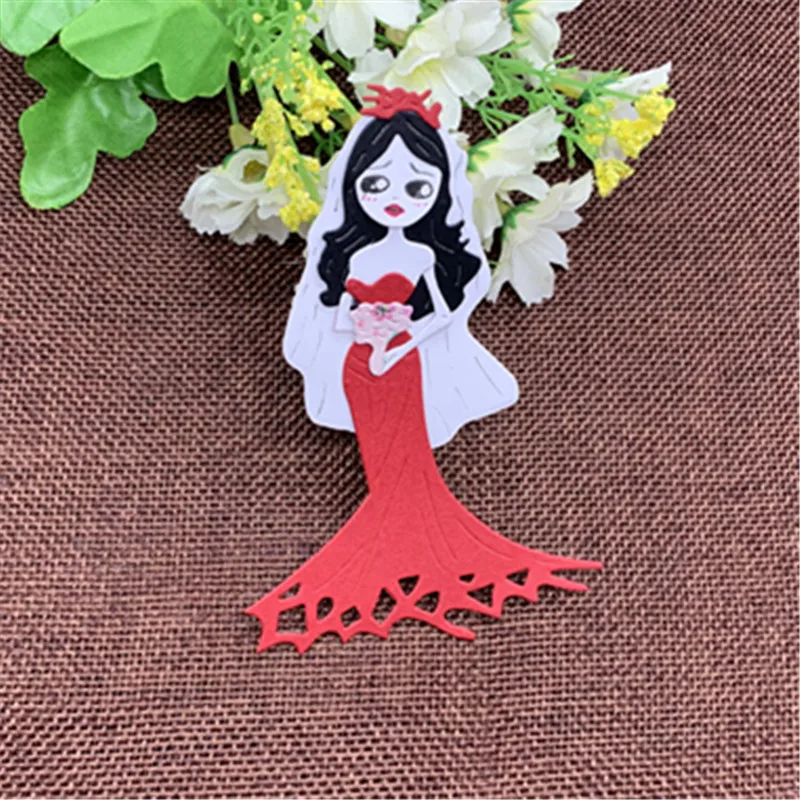 Самая красивая невеста Девушка металлические Вырубные штампы для DIY