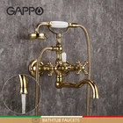 GAPPO смеситель для ванны, Золотой смеситель для ванны, латунный водопад, горячая и холодная ванная комната, смеситель для душа, смеситель для душа Robinet Baignoire, смеситель для ванной комнаты