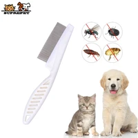 suprepet dense comb cleaner for small dog cat stainless steel round head deshedding brush puppy comb pet grooming peine