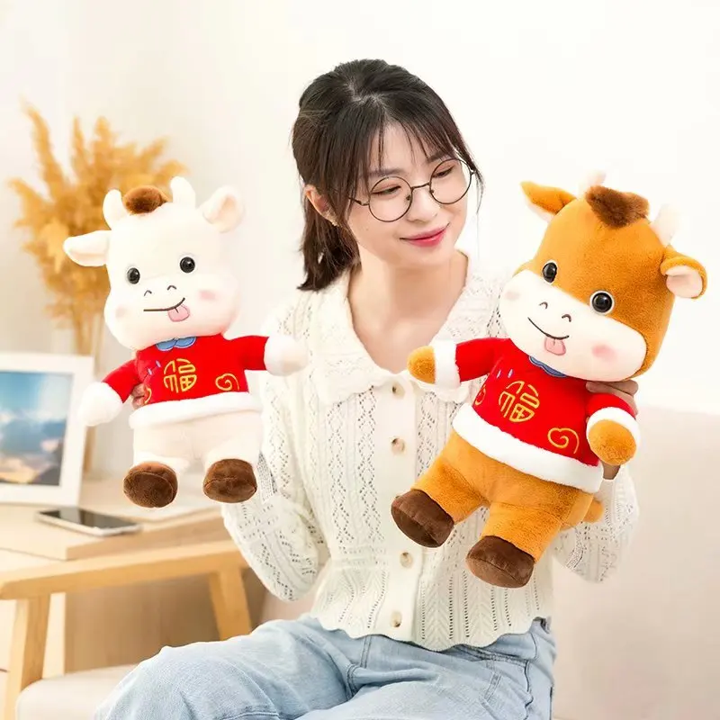 

38/45cm Kawaii Soft Plush Toy Cow Dairy Cattle Plush Toy Soft Stuffed Dolls Toys Boy Girl Children Birthday Gifts
