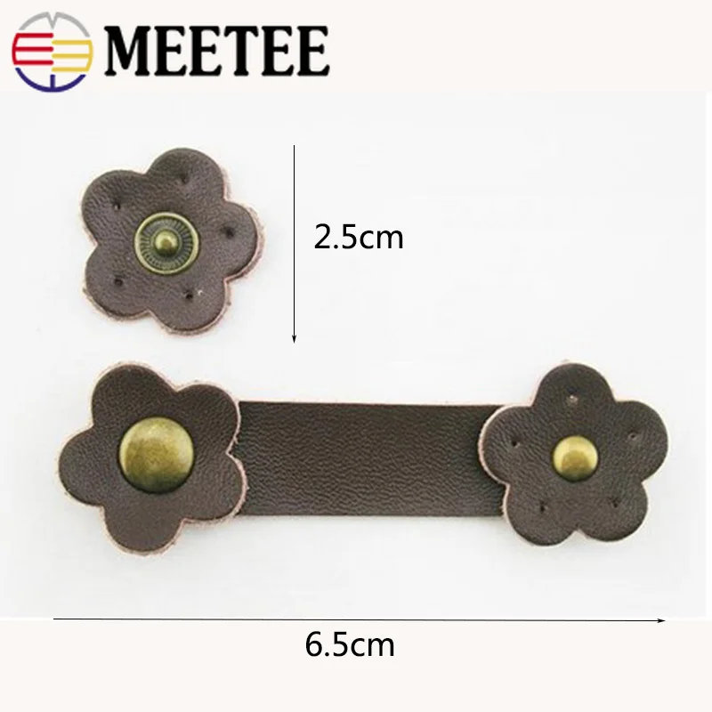 Meetee 5 шт. 2 5*6 см цветок натуральная кожа сумка застежка пряжка Сделай Сам сумки для