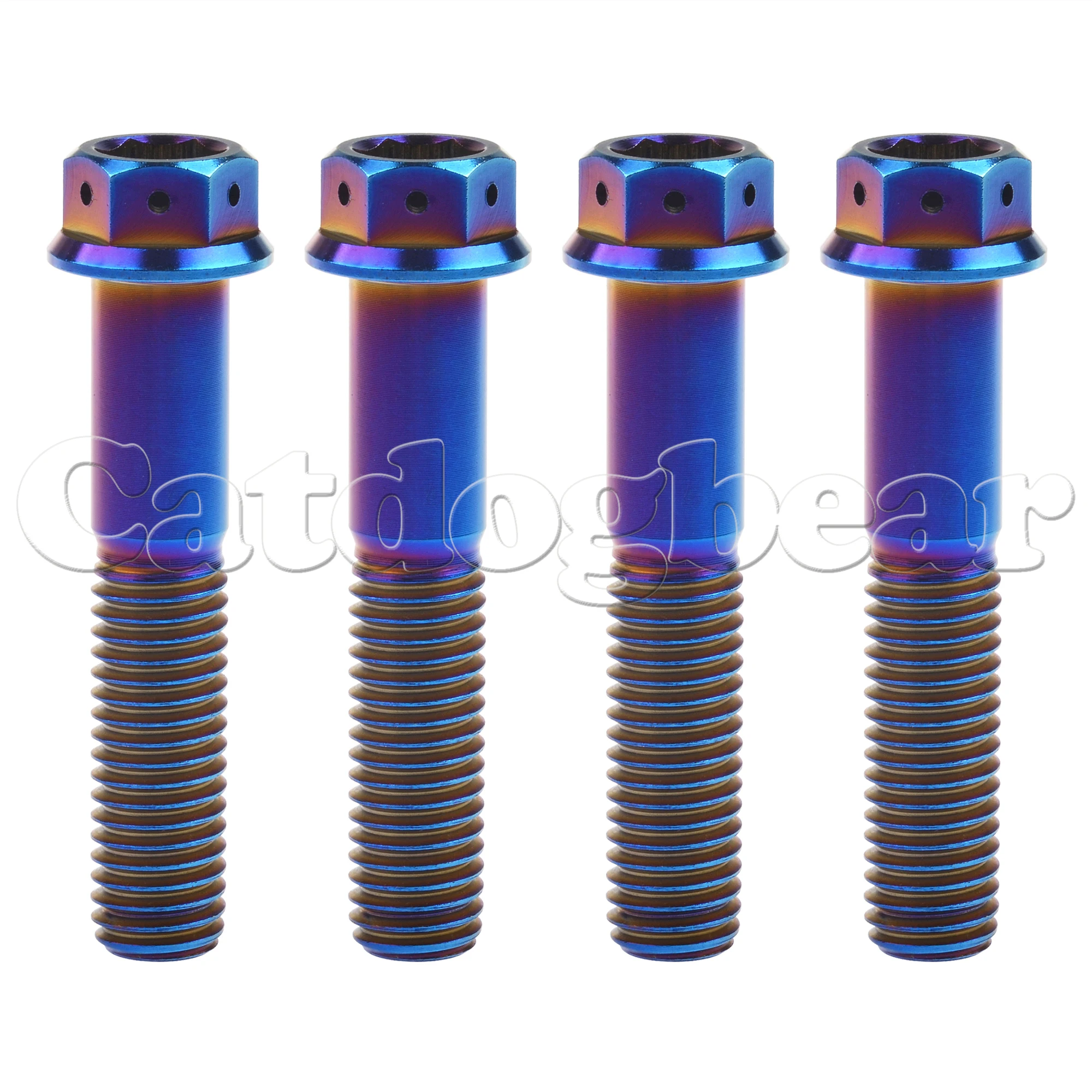 Wanyifa M10 Titanium Bolt 20-90mm Flange Hex Head Screw for Bicycle Refitted 4pcs | Обустройство дома