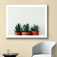 green plant wall art potted plants posters and prints picture for living room canvas painting decorations for home decor