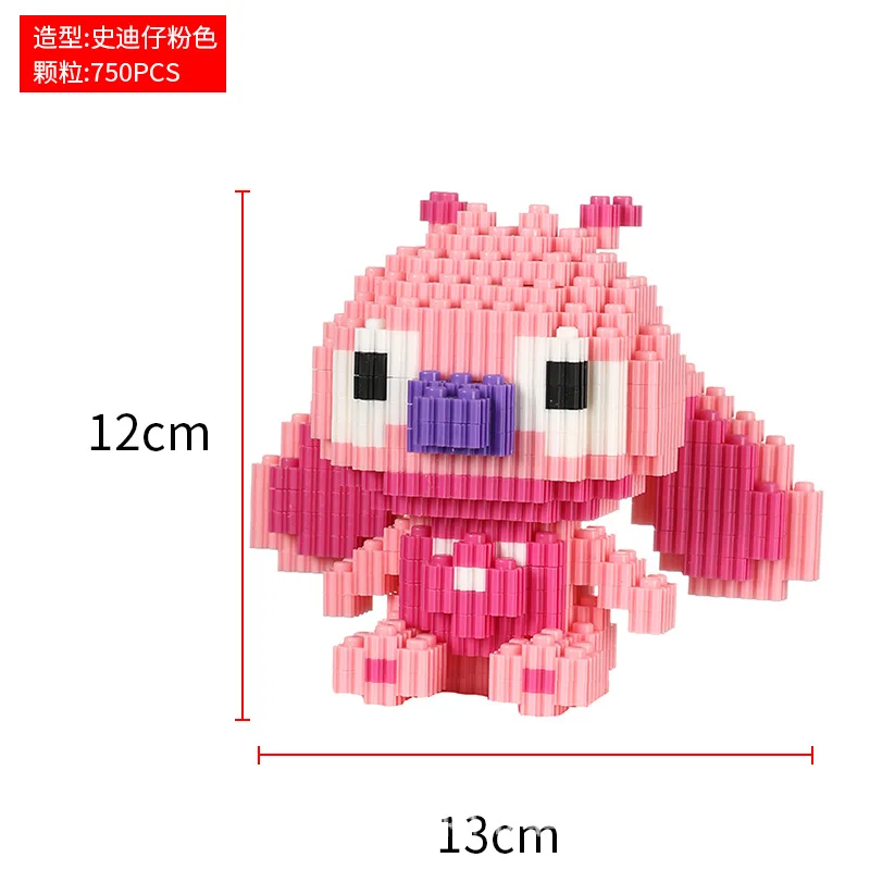 

39 Styles Children's 3D Toy Assembled Plug Blocks Cute Cartoon Diamond Building Blocks Toys for Kids Micro Block Girls Toy