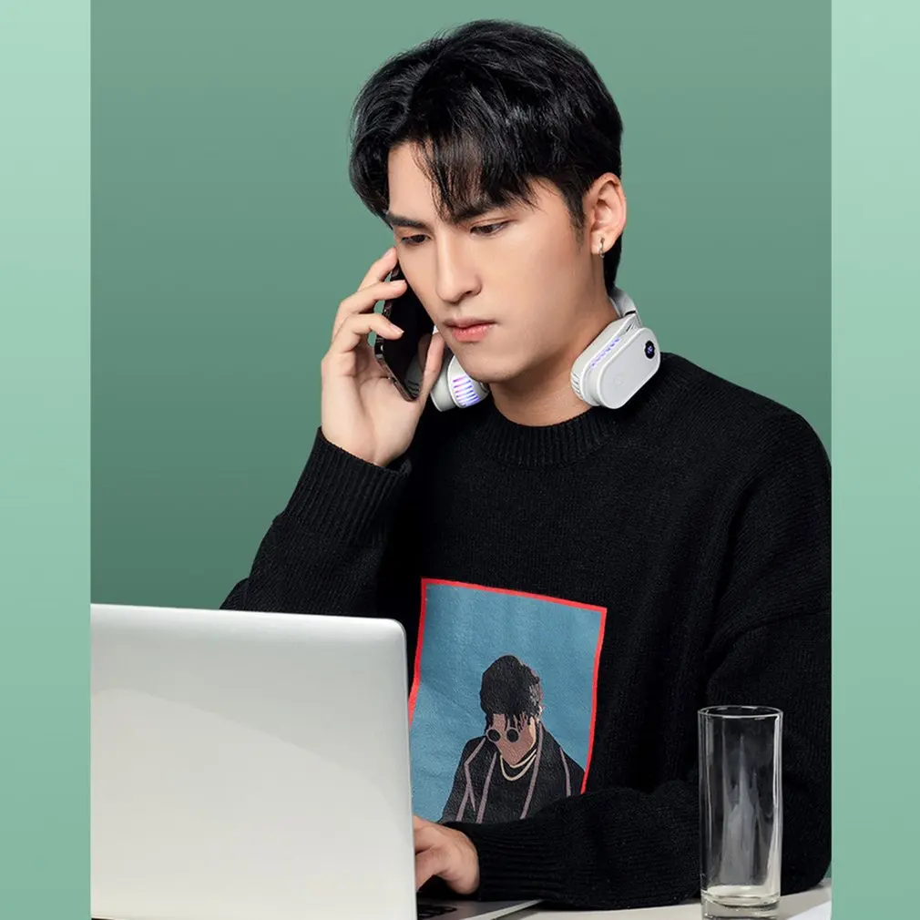 

Constant Temperature Cooling And Heating Dual-purpose Hanging Neck Air Cooler Rechargeable Heating And Cooling Instrument