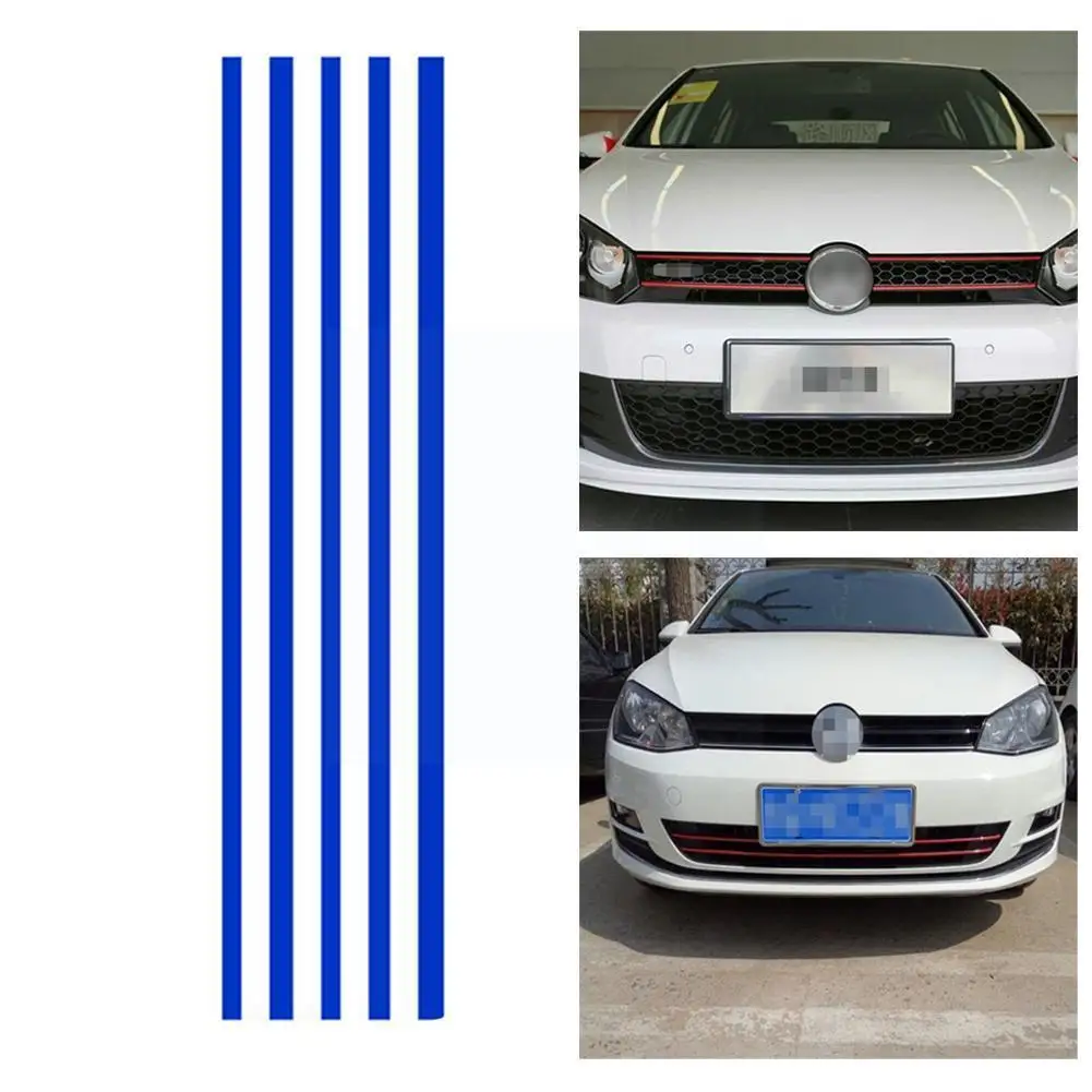 

Reflective Car Strips Sticker Front Hood Grill Decals For Vw 6 Automobile Decoration Waterproof Stickers Tiguan Car Golf 7 T2E7