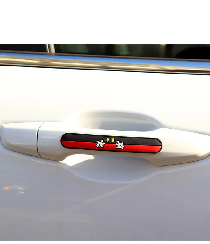 

4pcs Car Door Scratch Protector Anti-collision Stickers cartoon Car Door Bump Protector PVC sticker Car Auto accessories