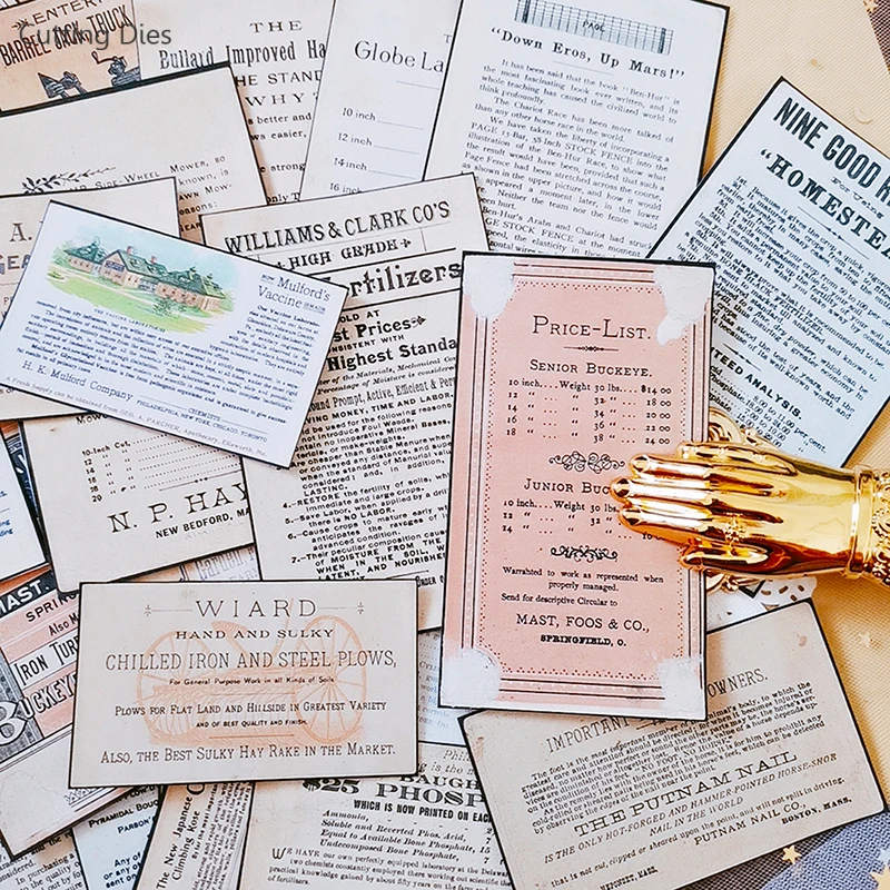 32 шт старинные старые новости бумага английский задний план декоративные