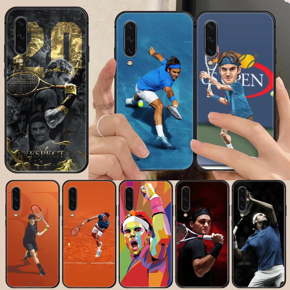 

Tennis Star Roger Federer Phone Case Cover For Samsung Galaxy A10 A20 A30 E A40 A50 A51 A70 A71 J 5 6 7 8 S black funda tpu