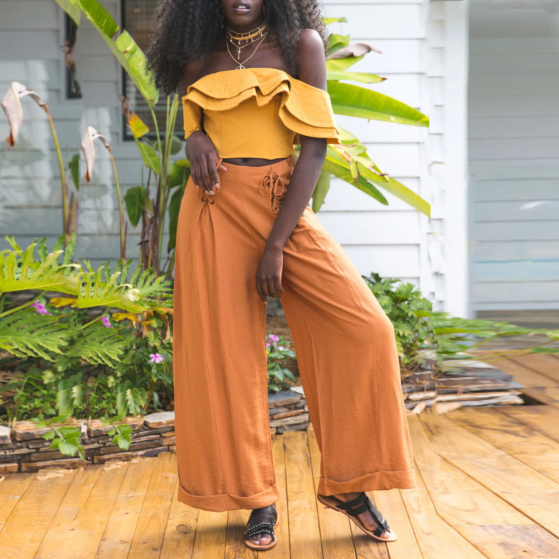 Женские весенние штаны с эластичной резинкой на талии длинные полиэфирные