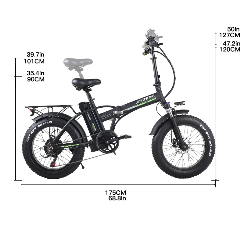 Electric Bicycle 800w 120KM 48V 30AH Lithium Battery 20 Inch 4.0 Fat Tire Electric Bike Fold Electric Bike SnowBike Aldult Ebike