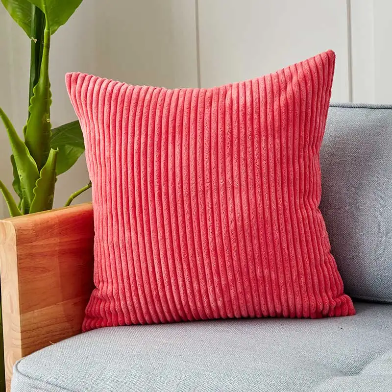 CANIRICA Pillow Cover For Living Room Velvet Cushion Cover 45x45cm Decorative Pillow Corduroy Funda Cojin Sofa Nordic Home Decor - Цвет: As Picture