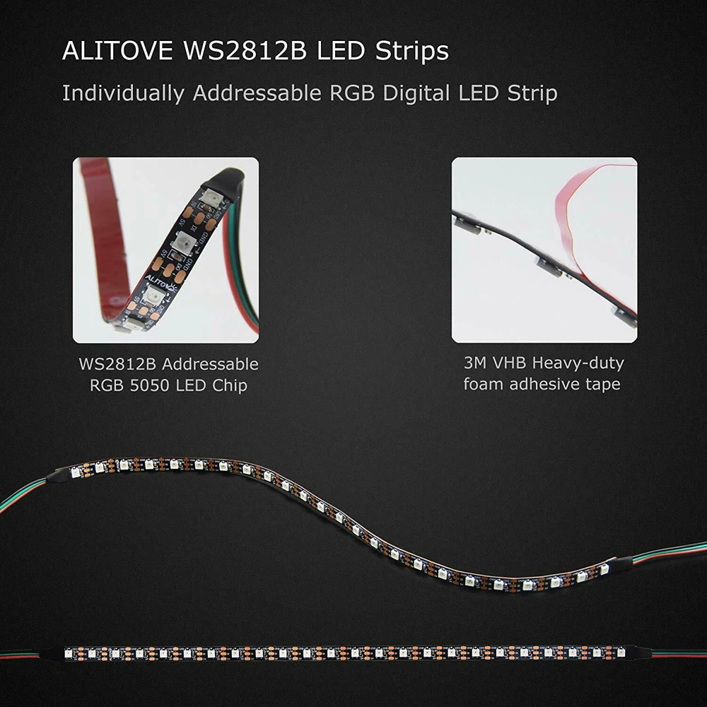 Addressable RGB светодиодные ленты цифровой свет ws2812b материнская плата использовать для ЦП блок GPU 5 в 3PIN A-RGB свет для DIY аура Синхронизация в M/B
