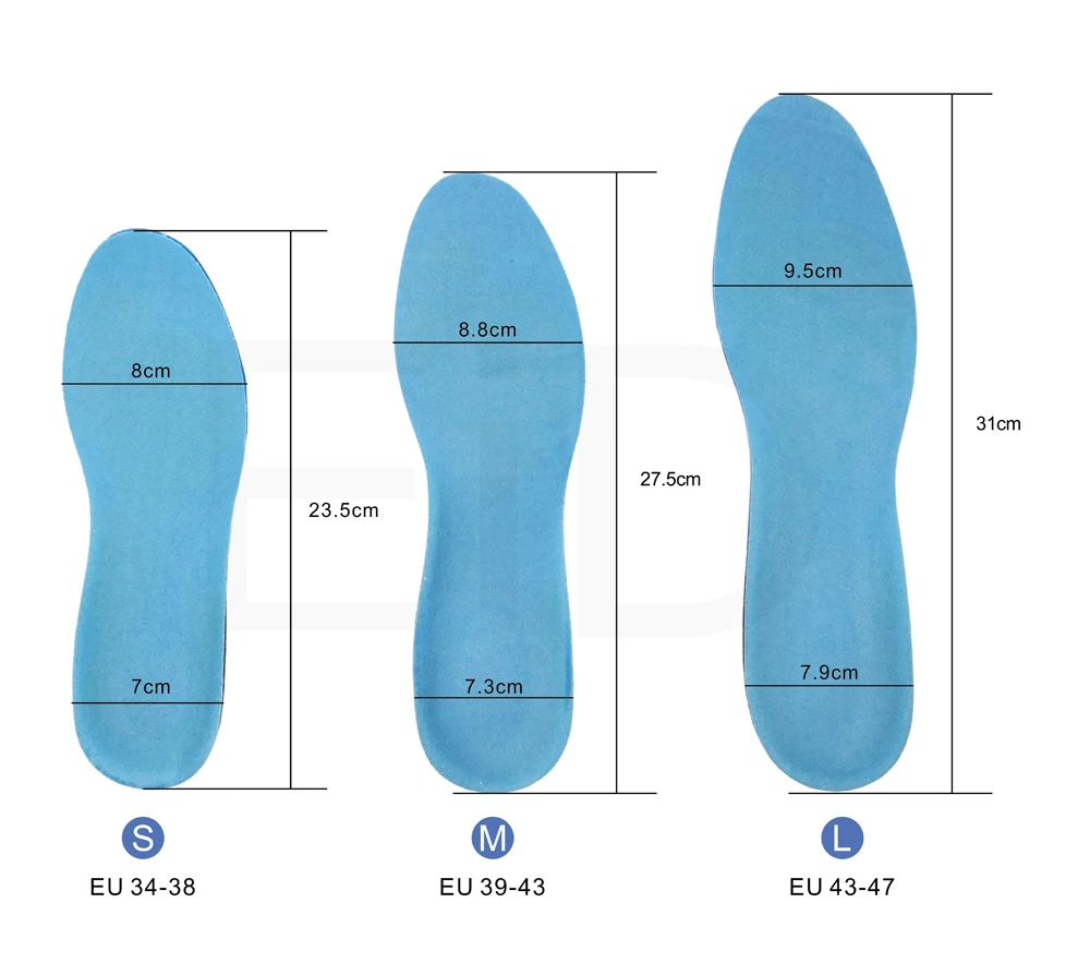 EiD Silicon Gel Insoles Foot Care for Plantar Fasciitis orthopedic Massaging Shoe Inserts Shock Absorption Shoe pad Unisex images - 6