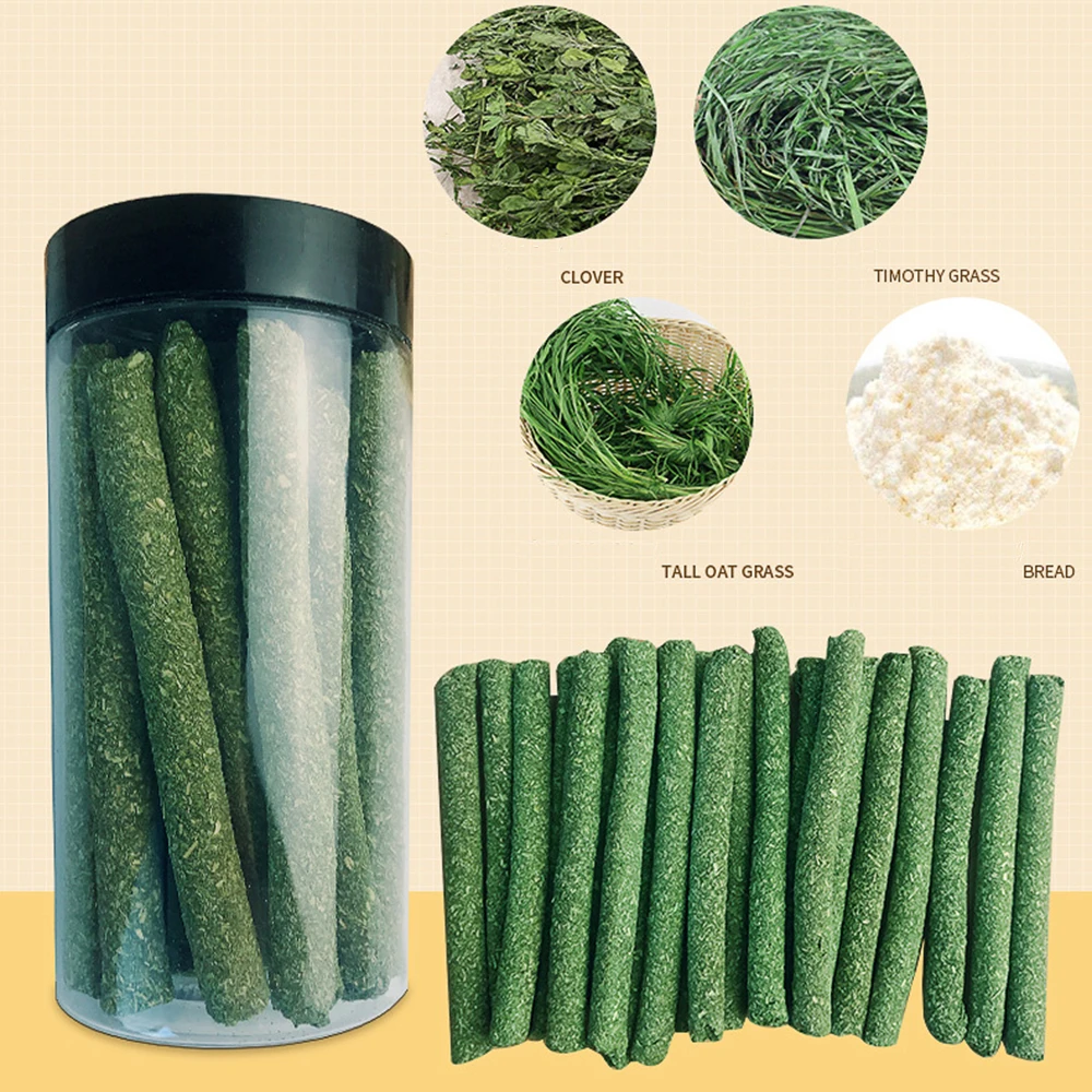 20 шт./лот маленькие животные трава жевательная палочка игрушка для закуски