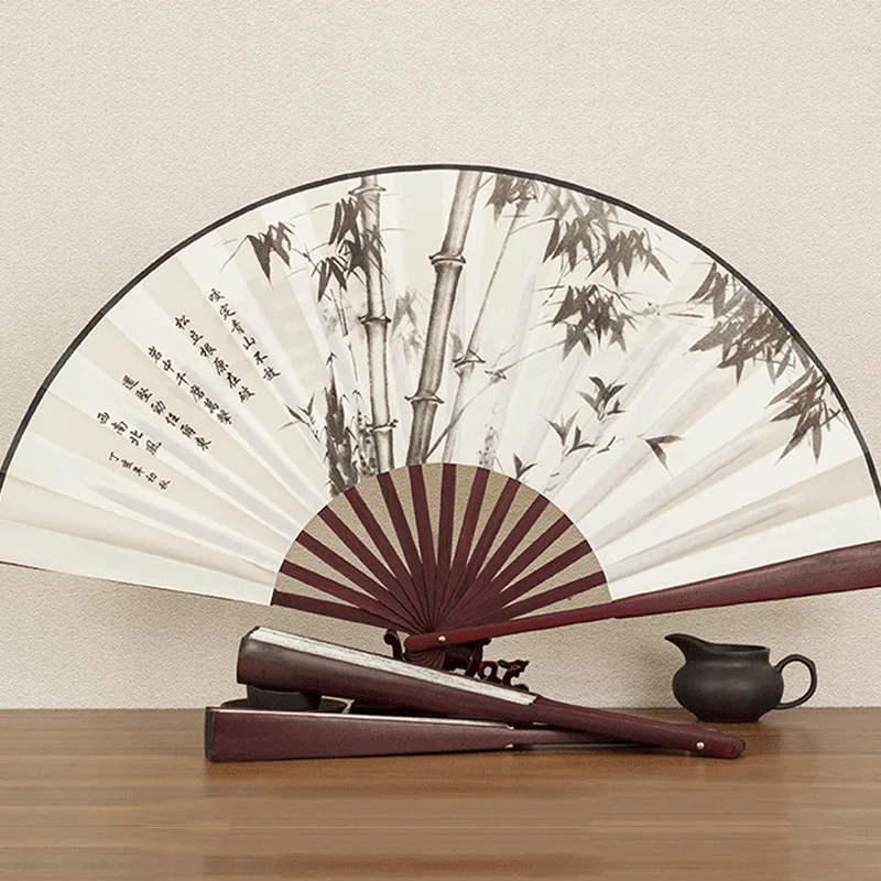 

Chinese Style Fan Student 10 inch Folding hand japanese Folding Portable eventail a main vintage wedding favors gifts ventagli