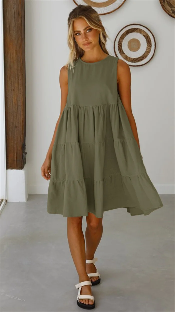 

Dress female spring and autumn mid-length temperament waist slim slimming skirt white