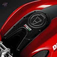 motorcycle fuel gas cap stickers tank pad protection case for ducati monster 696 2008 2014 3d carbon look