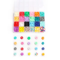 xuqian hot sale bohemian style soft pottery disc combination diy material scattered beads for jewelry accessories j0091