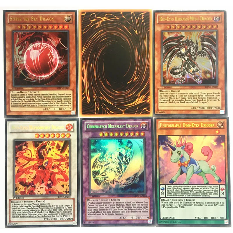 100PCS Yu Gi Oh English Shining Cards Playing Game Yugioh Card Trading Battle Carte Album Collection Booster Children Toys | Игрушки и