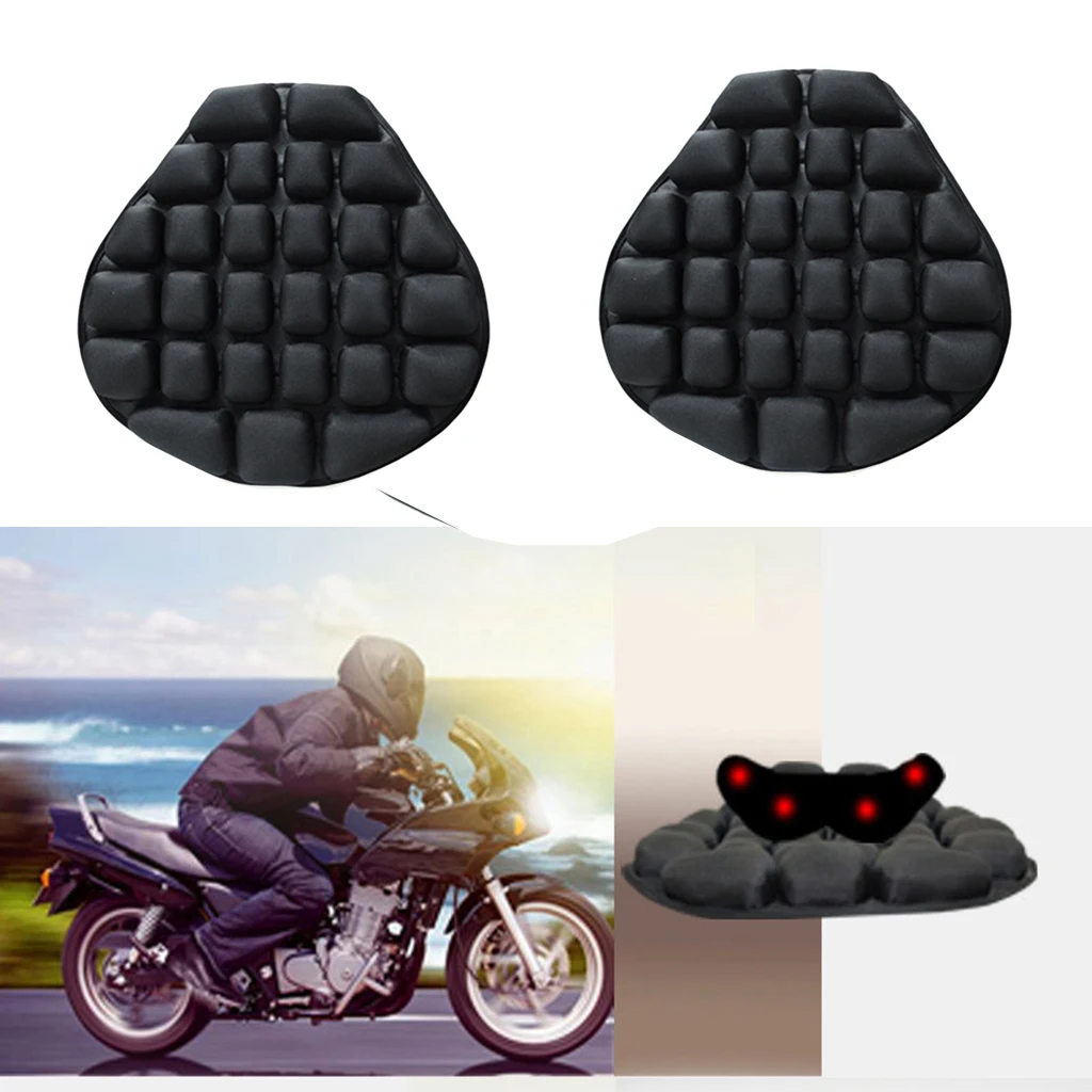2 шт. противоскользящие надувные подушки для сиденья мотоцикла коврик YAMAHA ЧЕРНЫЙ|