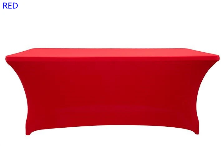 6' футов/8' футов спандекс стрейч скатерти стол покрытие приспособлено