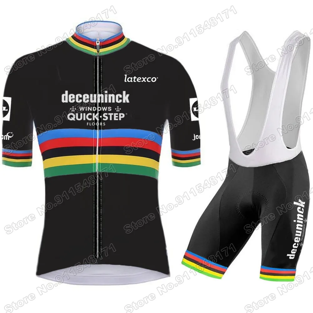 

Team Quick Step 2021 Cycling Jersey Set Summer Bicycle Clothing Road Bike Shirts Suit Bicycle Bib Shorts MTB Wear Maillot