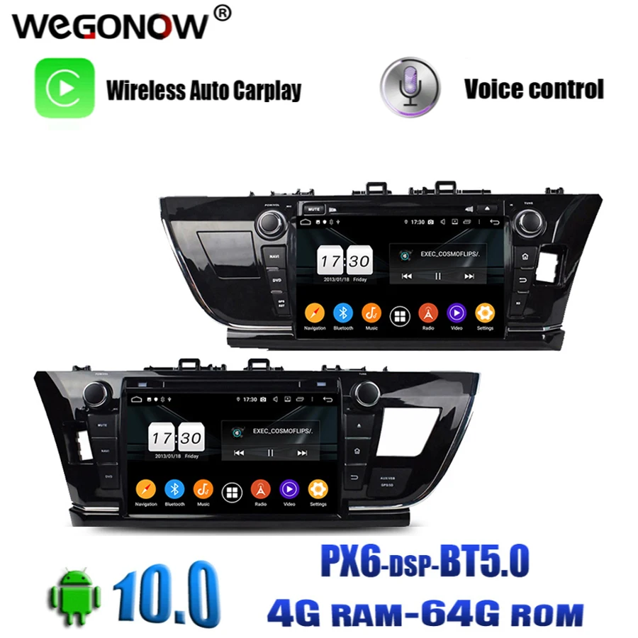 DSP Android 10 0 4G Оперативная память 64 Гб Встроенная автомобильный DVD плеер Wi Fi Bluetooth5.0