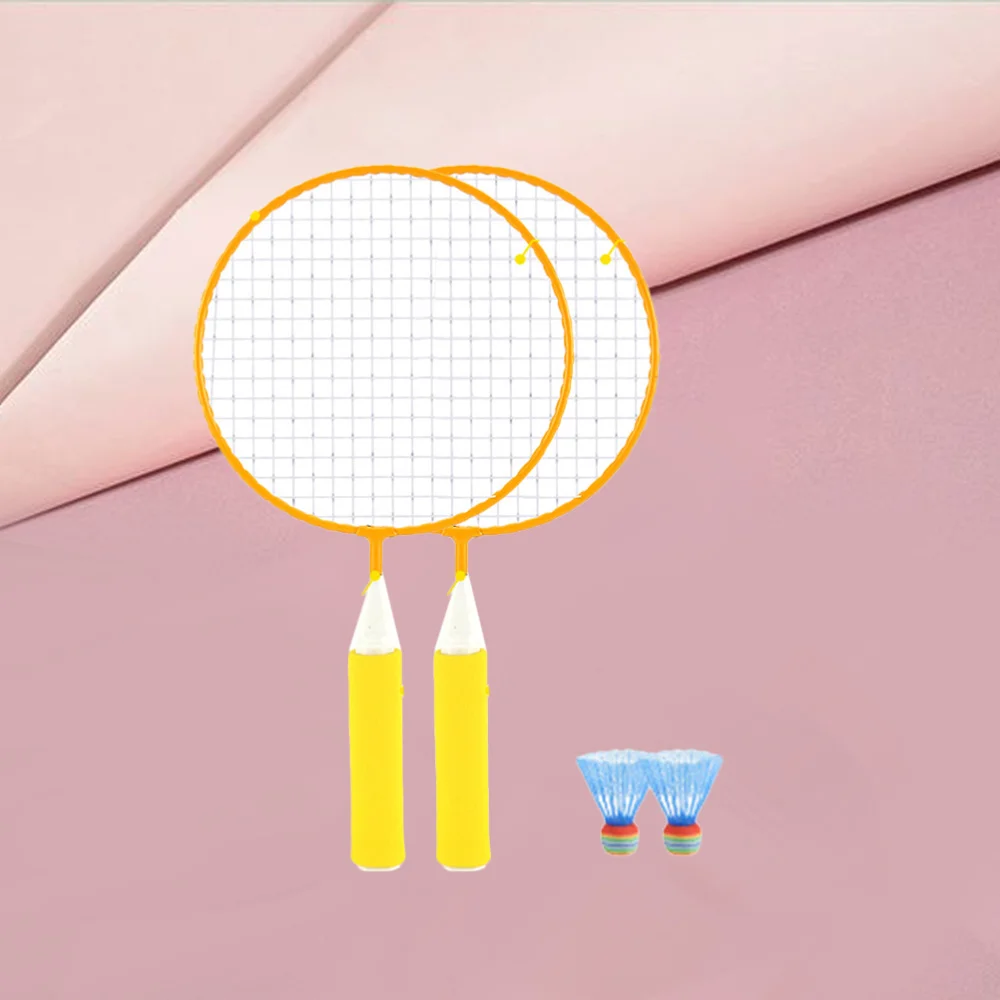 

1 Set Colored Badminton Racket Beginner Training Outdoor Sports Leisure Toys Badminton Set for Kids Children Playing (Random Col