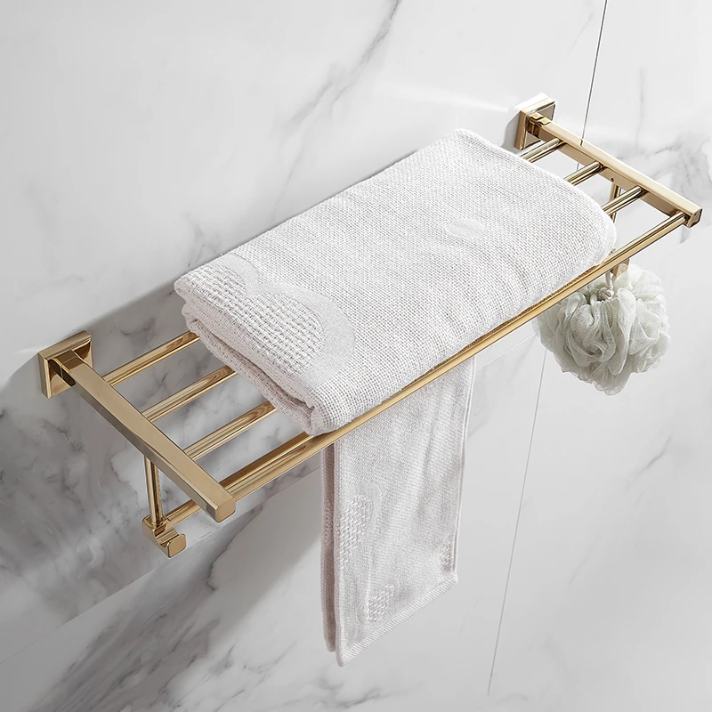 bathroom accessories towel rackpaper holder toilet brush holdertowel ranger soap rack paper basket gold bath hardware sets free global shipping