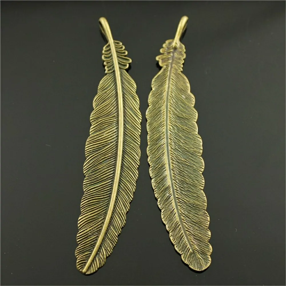 4 шт. 3 вида цветов Подвески с перьями большой кулон большим пером подвески 106