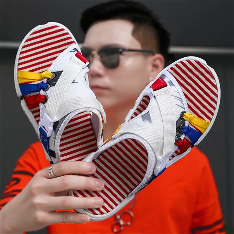 

2020 New Summer Clearance Mens Slippers Thick Bottom Soft Comfort Outdoor Beach Shoes Classic White Unisex Chunky Casual Slides