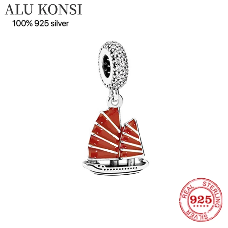 

hot sale Luxury Fit Original 100% 925 Sterling Silver charms pan beads for Women fashion Authentic DIY Jewelry Christmas gift