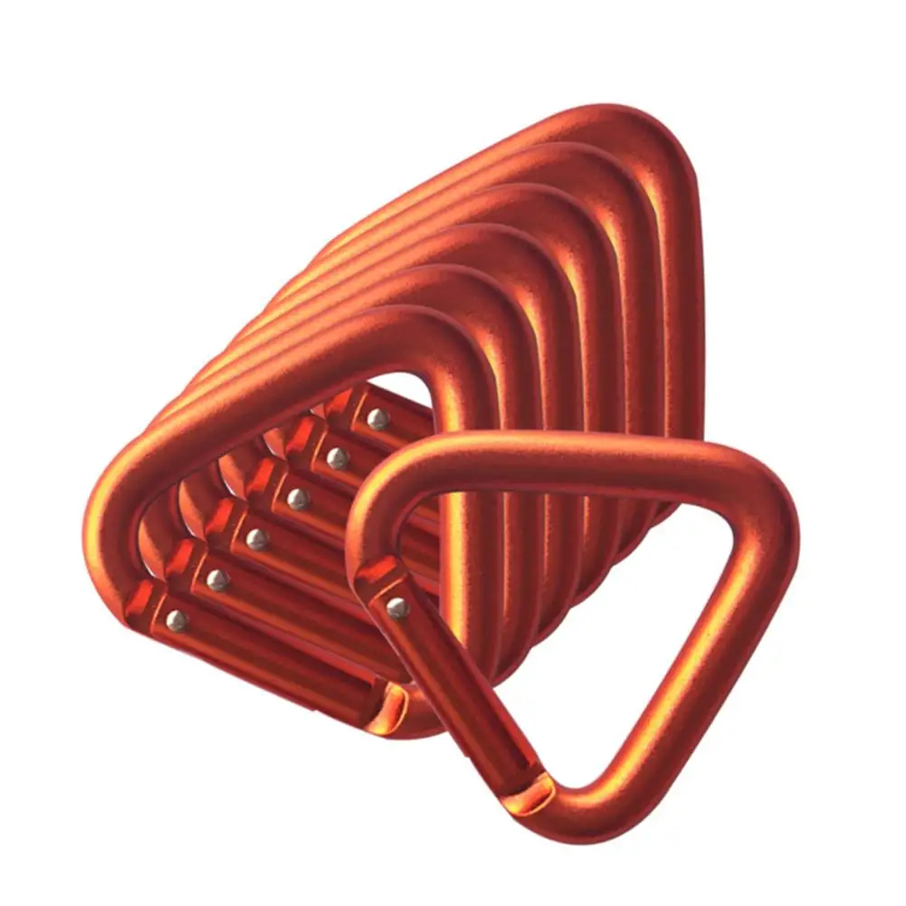 

Треугольный алюминиевый инструмент для выживания на природе, карабин для скалолазания, кемпинга, пешего туризма, брелок, зажим, крючок, фото...