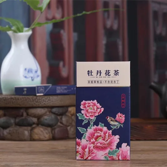 1 упаковка пион чай сигарета тонкий травяные сигареты для женщин и мужчин