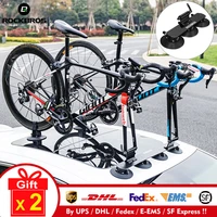 rockbros car roof top suction carrier bicycle rack for mountain mtb road bike hub quick install vacuum chuck fixing accessory