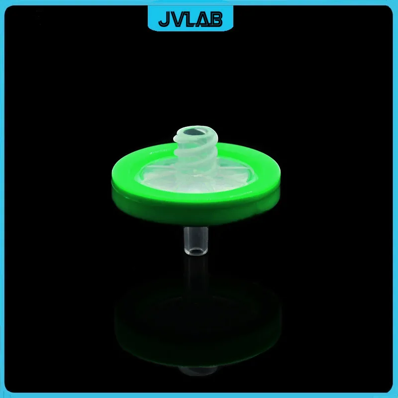 Filtro de jeringa de nailon OD de 25MM y 0,22 micras, filtración de aguja de fase orgánica microporosa desechable, 100 unidades/pk
