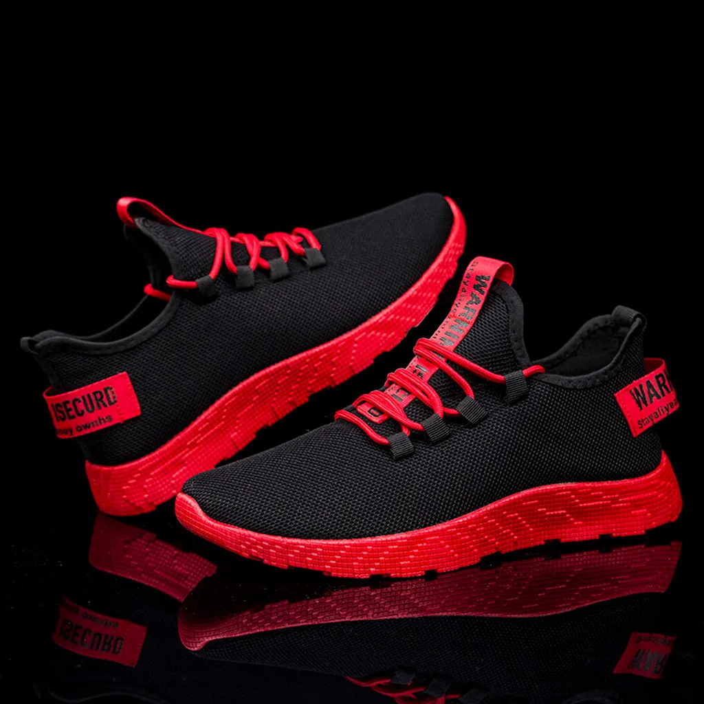 

Fashion Outdoor Men Color Sneakers High Quality Brand Bandage Breathable Shoes Mesh Soft Letters Tennis Mens Shoes All Season
