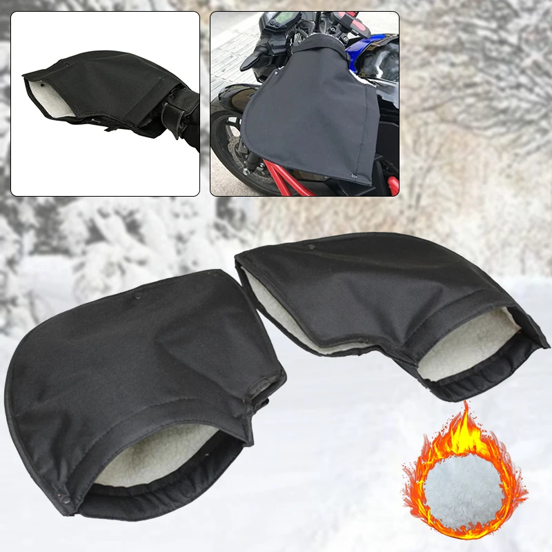 Motorcycle Grip Gloves HandleBar Muff Winter Waterproof Wind Rain Snow Warmer Motorbike Thermal Cover Windproof Mitts | Автомобили и