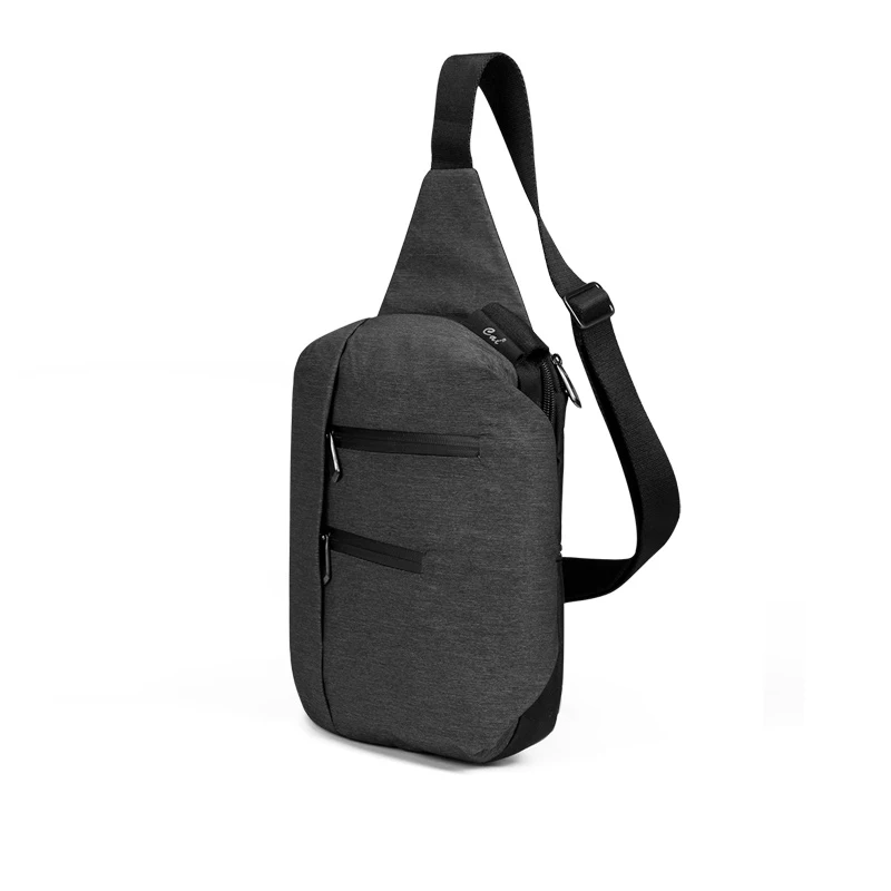 Нагрудная сумка мессенджер CAI на молнии для iPad планшетов с откидным клапаном