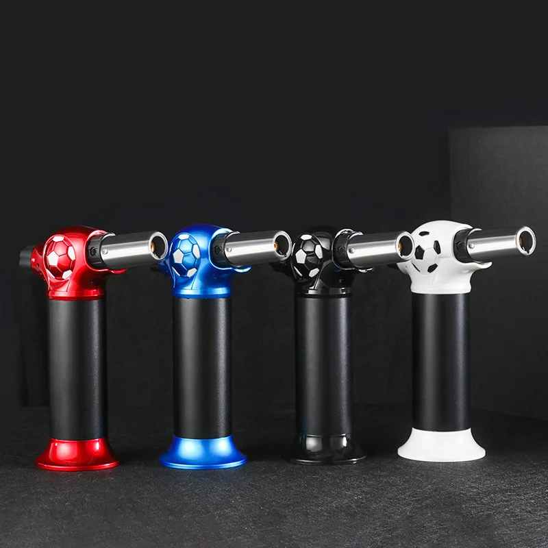 

Windproof Portable Spray Gun New Product Creative Cigar Moxibustion Welding Torch High Pressure Straight Blue Flame Spray Gun