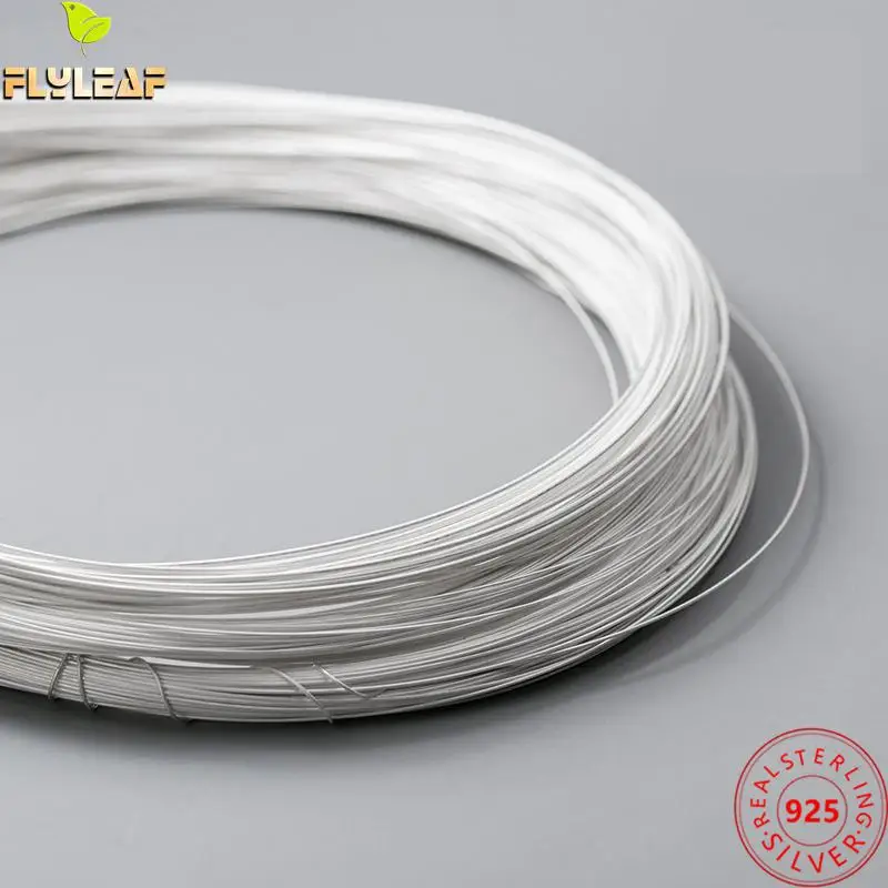 Толстая проволока из серебра 0 3 пробы для браслетов ожерелий колец ручной работы