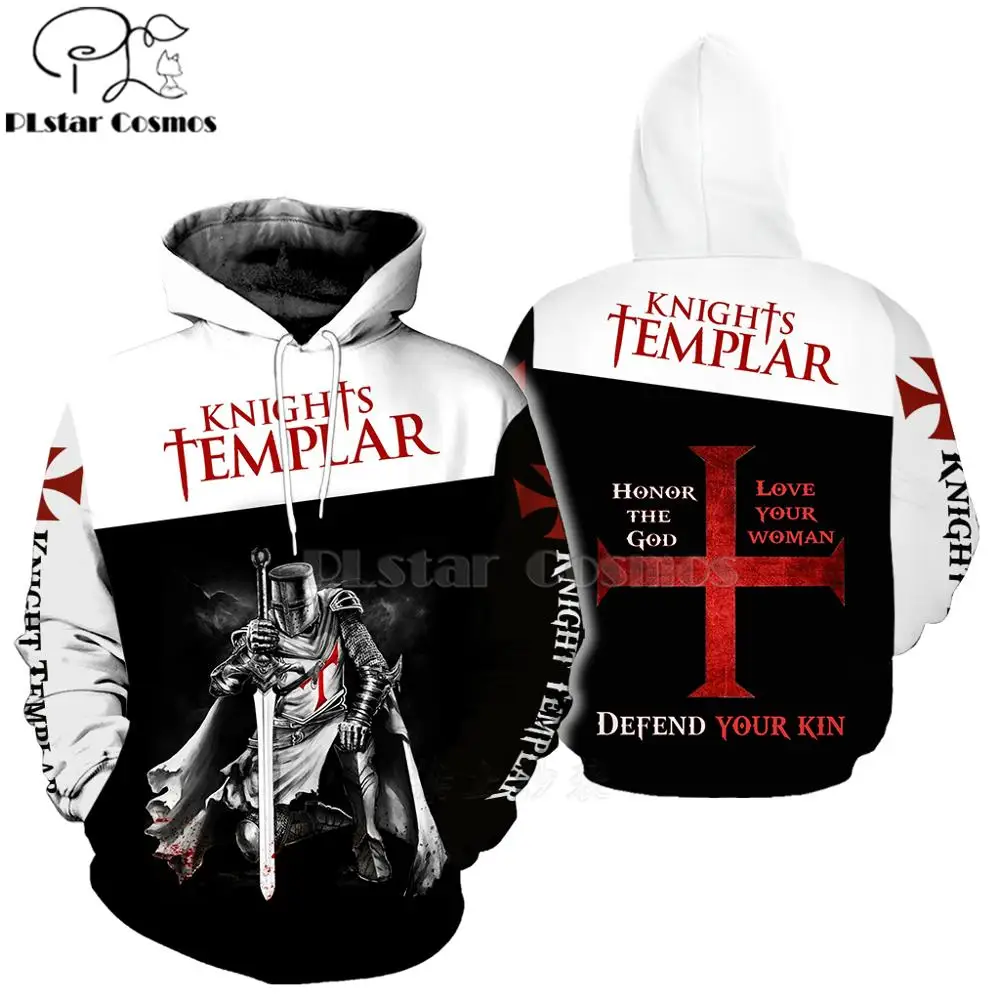 

PLstar Cosmos All Over Print Knights Templar 3d hoodies/shirt/Sweatshirt Winter autumn funny Harajuku Long sleeve streetwear-11