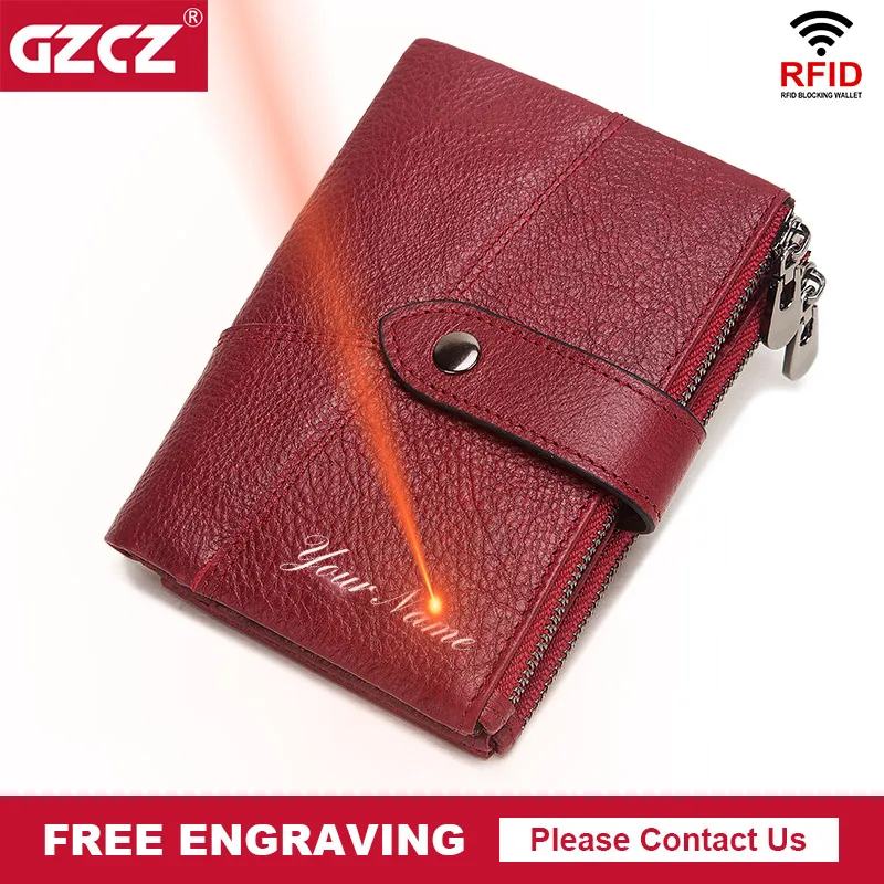 Женские кожаные кошельки женское портмоне с радиочастотной идентификацией